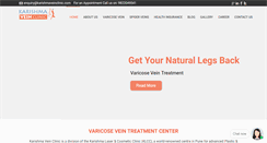 Desktop Screenshot of karishmaveinclinic.com