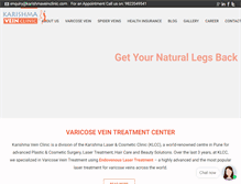 Tablet Screenshot of karishmaveinclinic.com